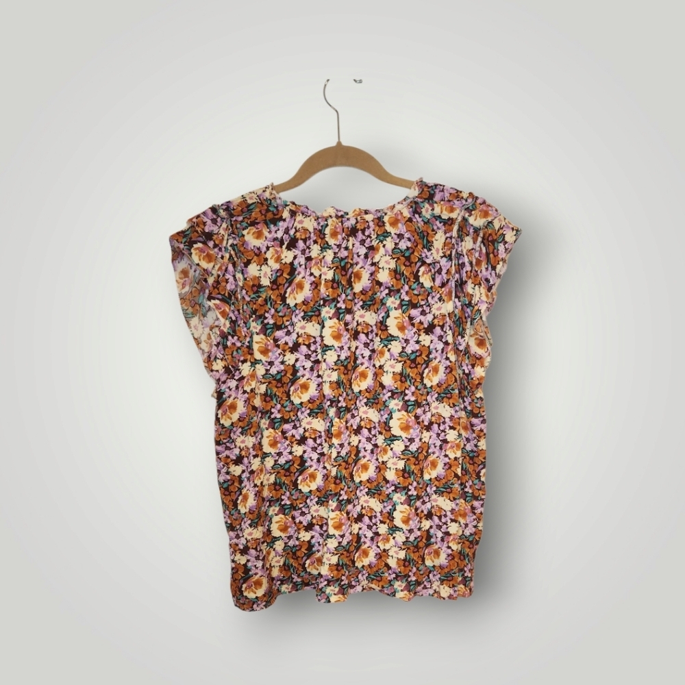 ee.some Floral Print Women's Top size small - Picture 7 of 12